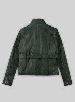 (image for) Soft Deep Olive Wax Rachel Weisz Whistleblower Leather Jacket