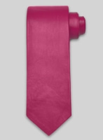 (image for) Bright Pink Leather Tie