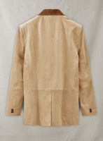 (image for) Latte Beige Suede Hampton Leather Blazer