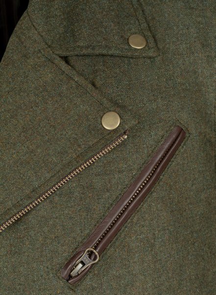 Tweed Leather Combo Jacket # 666 : LeatherCult: Genuine Custom Leather ...