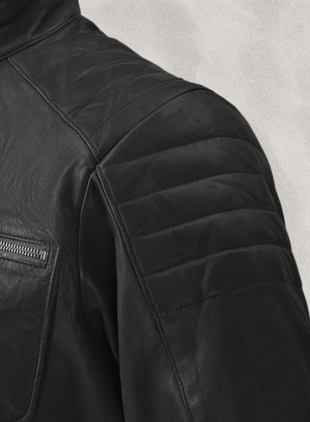(image for) Firefly Moto Black Biker Leather Jacket