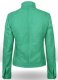 Soft Castle Green Washed & Wax Leather Jacket #707