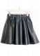 Swing Flare Leather Skirt - # 481