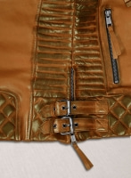 (image for) Charlotte Burnt Mustard Leather Jacket