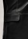 Rubbed Black Leather Blazer