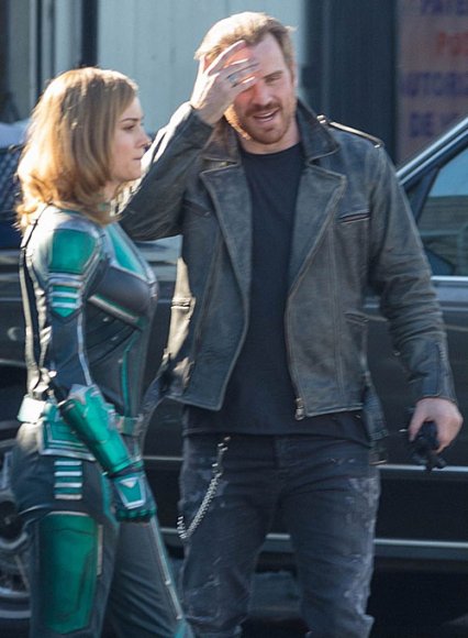 (image for) Robert Kazinsky Captain Marvel Leather Jacket
