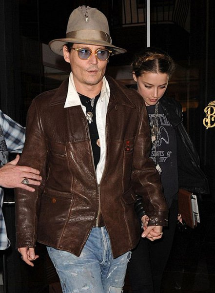(image for) Johnny Depp Leather Jacket #1