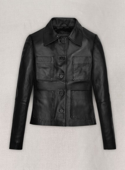 (image for) Jenna Ortega Wednesday Leather Jacket