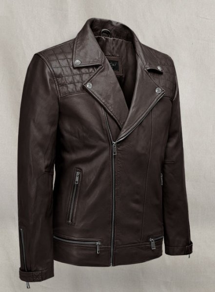 (image for) Ironwood Brown Biker Leather Jacket