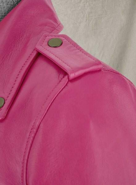 Gwen Stefani Hot Pink Leather Jacket