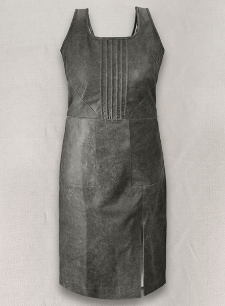 (image for) Vintage Dirty Gray Neve Campbell Leather Dress