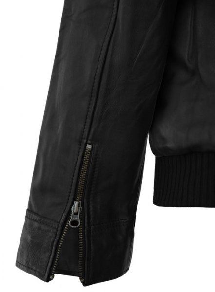 Johnson Black Real Leather Stylish Men Jacket