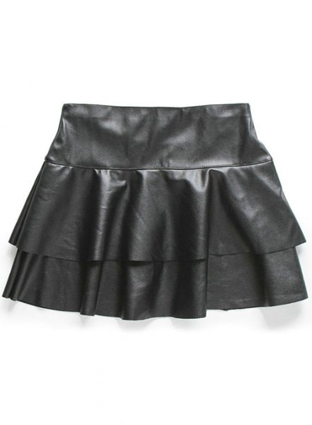 Baseball Flare Leather Skirt - # 482 : LeatherCult: Genuine Custom ...