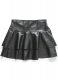Baseball Flare Leather Skirt - # 482