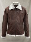 (image for) Vintage Brown Aviator Leather Jacket