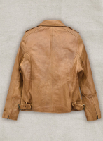 (image for) Soft King Brown Wax Leather Jacket # 267 - 36 Female