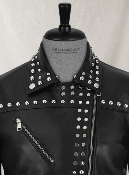 (image for) Studded Moto Leather Jacket