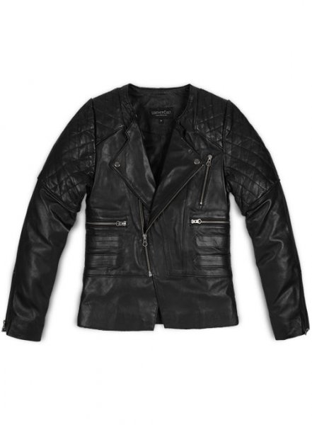 Leather Biker Jacket # 529
