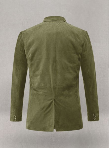 (image for) Woodland Green Suede Leather Blazer