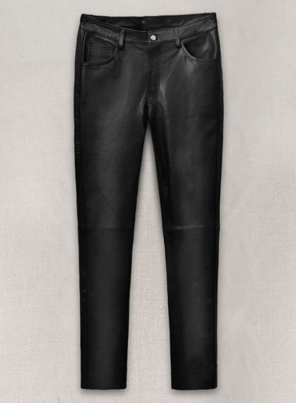 Men's Hot Faux Leather Pants For Men Dance Pants Slim Fit Trousers Mens Leggings  Black Leather Pants