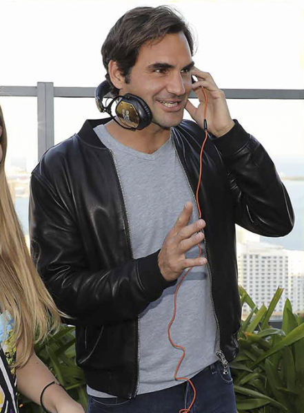 (image for) Roger Federer Leather Jacket # 1