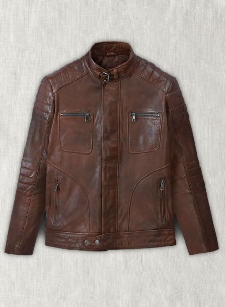 Firefly Moto Spanish Brown Biker Leather Jacket