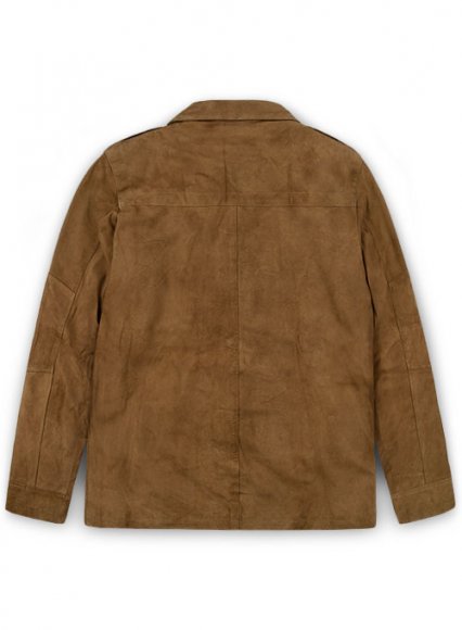 Soft Light Brown Suede Leather Jacket # 621