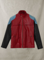 (image for) Cherry Red Akon Leather Jacket