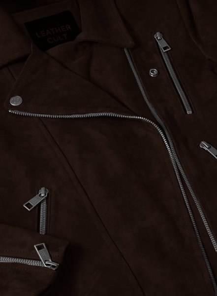 (image for) Dark Brown Suede Vanessa Hudgens Leather Jacket #3