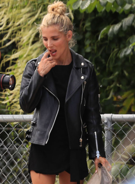 (image for) Elsa Pataky Leather Jacket #3