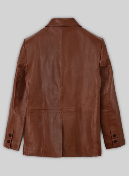 Tan Brown Leather Blazer : LeatherCult: Genuine Custom Leather Products,  Jackets for Men & Women