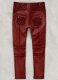 Outlaw Burnt Red Leather Pants