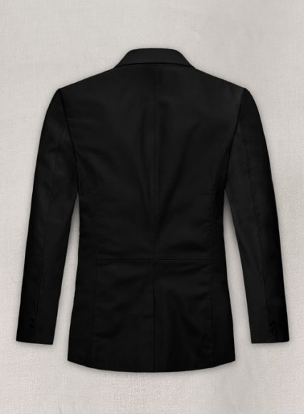 (image for) Soft Rich Black Leather Blazer