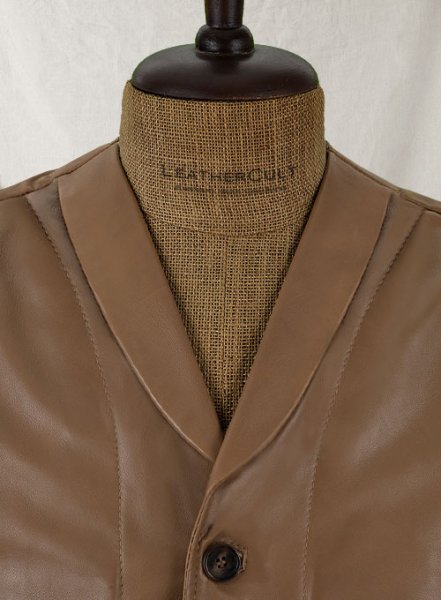 (image for) Shawl Lapel Leather Vest