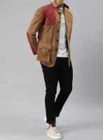 (image for) Safari Hickory Suede Leather Blazer