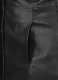 Black Selena Gomez Leather Long Coat