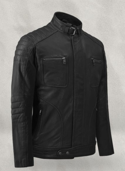 (image for) Firefly Moto Black Biker Leather Jacket