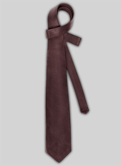 Burgundy Leather Tie