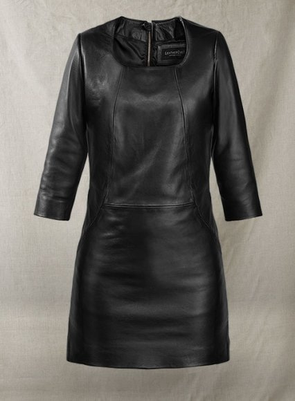 elegant leather dress