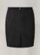 Black Stretch Amanda Holden Leather Skirt