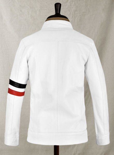 White Leather Jacket #97