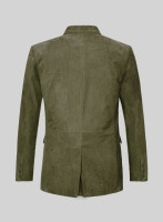 (image for) Woodland Green Suede Double Breasted Blazer