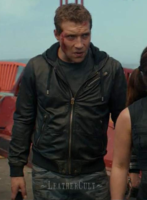 Jai Courtney Terminator Genisys Leather Jacket - Click Image to Close