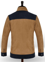 (image for) Soft Saddle Brown Suede Cristiano Ronaldo Leather Jacket #1