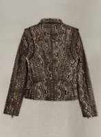 (image for) Dark Brown Python Leather Jacket # 280