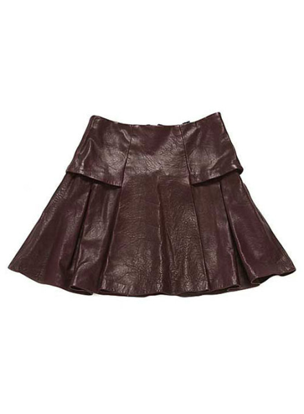 (image for) Box Pleat Leather Skirt - # 159