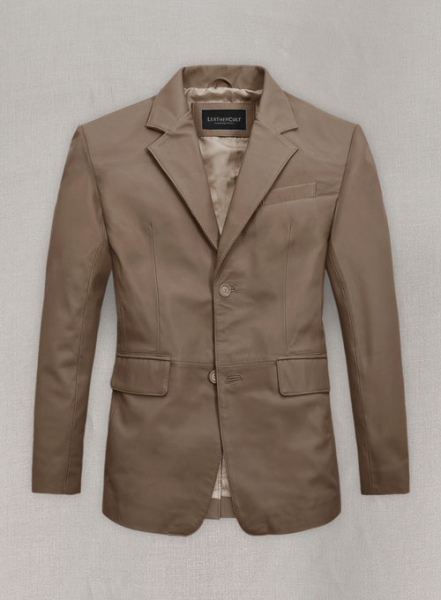 (image for) Soft King Brown Leather Blazer