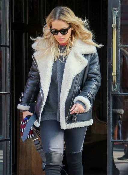 (image for) Rita Ora Leather Jacket #2