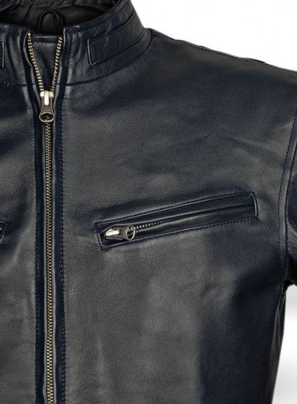 Dark Blue Vin Diesel Fast And Furious 6 Leather Jacket