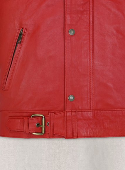 (image for) Soft Tango Red Washed & Wax The Expendables Lee Christmas Leather Jacket